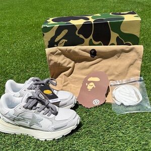 A Bathing Ape BAPE Sta Cross Sta ‘ White ‘